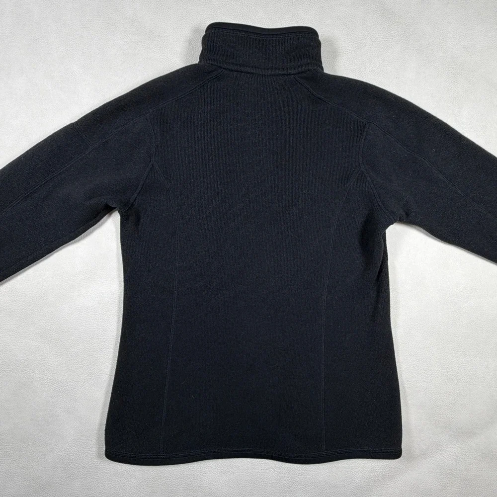 Patagonia Better Sweater‎ 1/4 Zip Fleece Pullover Black Womens Small 25527